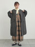 中綿ロングコート（チャコールグレー/ベージュ/カーキ）｜Samansa Mos2（サマンサ モスモス）通販