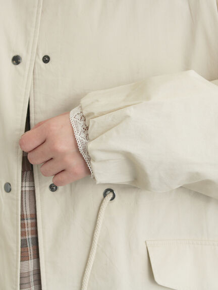 中綿ロングコート（チャコールグレー/ベージュ/カーキ）｜Samansa Mos2（サマンサ モスモス）通販