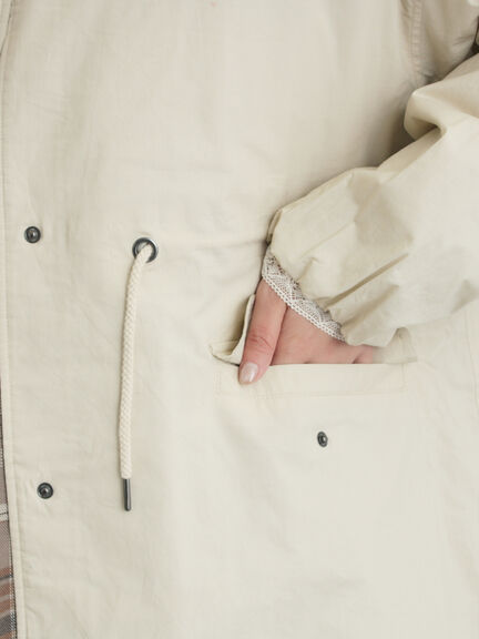 中綿ロングコート（チャコールグレー/ベージュ/カーキ）｜Samansa Mos2（サマンサ モスモス）通販