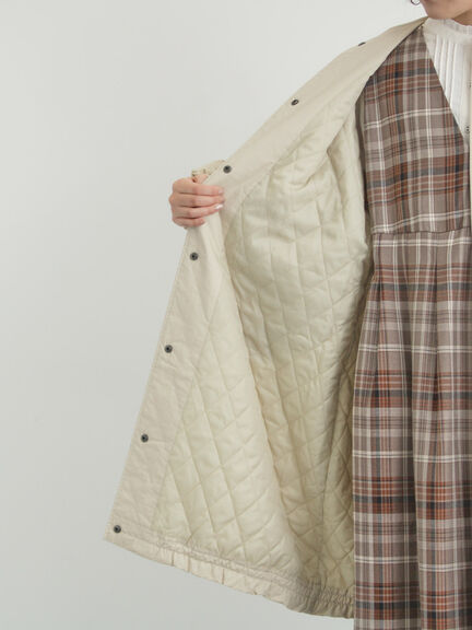 中綿ロングコート（チャコールグレー/ベージュ/カーキ）｜Samansa Mos2（サマンサ モスモス）通販