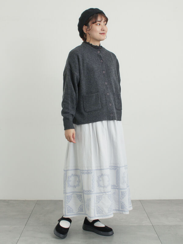 M's Gracy 花柄刺繍 カーディガン 40 M's Gracy 花柄刺繍 カーディガン