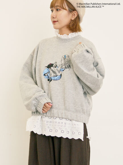 【Alice×Samansa Mos2】裏起毛スウェット（オフホワイト/グレー/ピンク）｜Samansa Mos2（サマンサ モスモス）通販