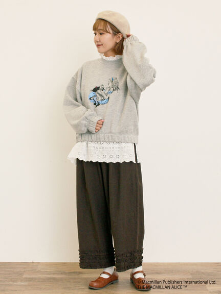 【Alice×Samansa Mos2】裏起毛スウェット（オフホワイト/グレー/ピンク）｜Samansa Mos2（サマンサ モスモス）通販