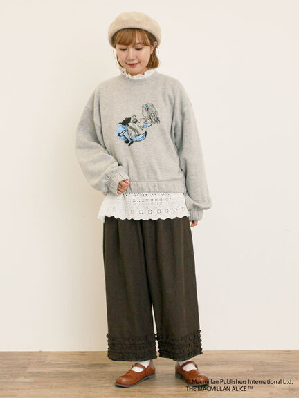 【Alice×Samansa Mos2】裏起毛スウェット（オフホワイト/グレー/ピンク）｜Samansa Mos2（サマンサ モスモス）通販