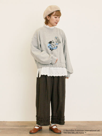 【Alice×Samansa Mos2】裏起毛スウェット（オフホワイト/グレー/ピンク）｜Samansa Mos2（サマンサ モスモス）通販