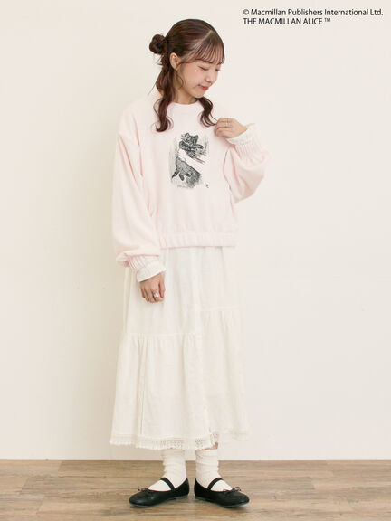 【Alice×Samansa Mos2】裏起毛スウェット（オフホワイト/グレー/ピンク）｜Samansa Mos2（サマンサ モスモス）通販