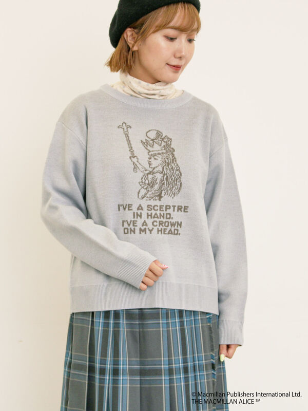 【Alice×Samansa Mos2】ジャカードニット（サックスブルー）｜Samansa Mos2（サマンサ モスモス）通販