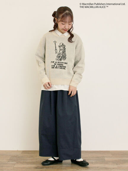 【Alice×Samansa Mos2】ジャカードニット（サックスブルー/ネイビー/キナリ）｜Samansa Mos2（サマンサ モスモス）通販