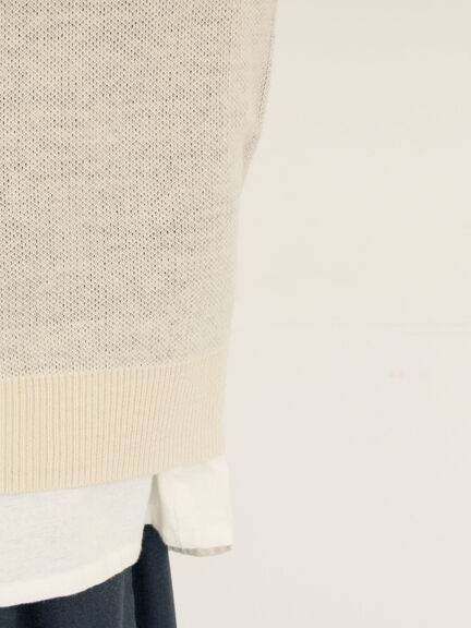 【Alice×Samansa Mos2】ジャカードニット（サックスブルー/ネイビー/キナリ）｜Samansa Mos2（サマンサ モスモス）通販