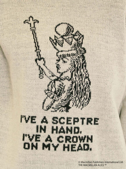 【Alice×Samansa Mos2】ジャカードニット（サックスブルー/ネイビー/キナリ）｜Samansa Mos2（サマンサ モスモス）通販