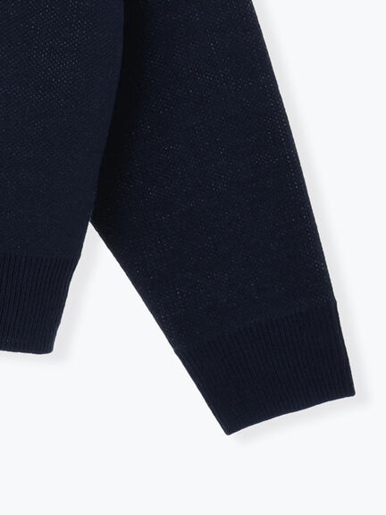 【Alice×Samansa Mos2】ジャカードニット（サックスブルー/ネイビー/キナリ）｜Samansa Mos2（サマンサ モスモス）通販