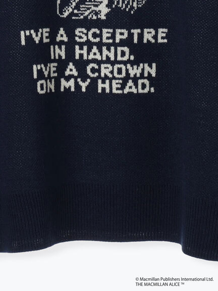 【Alice×Samansa Mos2】ジャカードニット（サックスブルー/ネイビー/キナリ）｜Samansa Mos2（サマンサ モスモス）通販