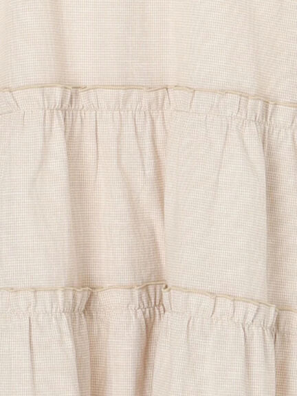 柄アソートティアードフリルチュニック（オフホワイト/ブラック/ピンク/ベージュ）｜Samansa Mos2（サマンサ モスモス）通販