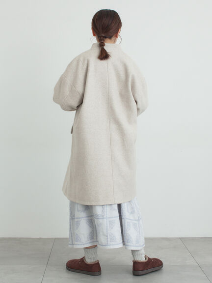 裾モチーフ刺繍ギャザースカート（オフホワイト/ブラック/ブルー）｜Samansa Mos2（サマンサ モスモス）通販