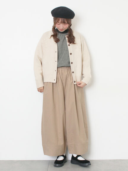 ◎刺繍カーディガン（グレー/ブラウン/キナリ）｜Samansa Mos2（サマンサ モスモス）通販