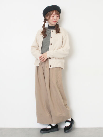 ◎刺繍カーディガン（グレー/ブラウン/キナリ）｜Samansa Mos2（サマンサ モスモス）通販