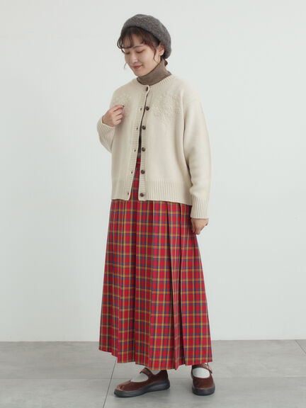 ◎刺繍カーディガン（グレー/ブラウン/キナリ）｜Samansa Mos2（サマンサ モスモス）通販