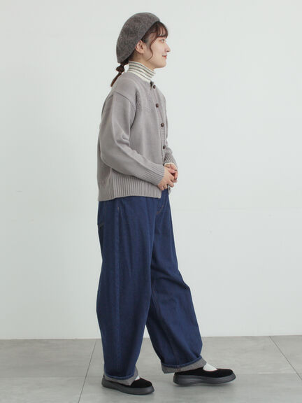 ◎刺繍カーディガン（グレー/ブラウン/キナリ）｜Samansa Mos2（サマンサ モスモス）通販