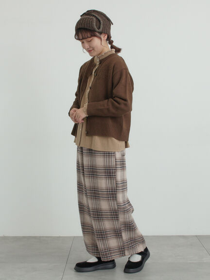 ◎刺繍カーディガン（グレー/ブラウン/キナリ）｜Samansa Mos2（サマンサ モスモス）通販