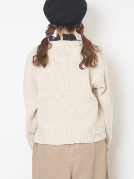 ◎刺繍カーディガン（グレー/ブラウン/キナリ）｜Samansa Mos2（サマンサ モスモス）通販