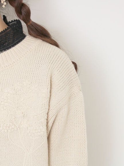 ◎刺繍カーディガン（グレー/ブラウン/キナリ）｜Samansa Mos2（サマンサ モスモス）通販