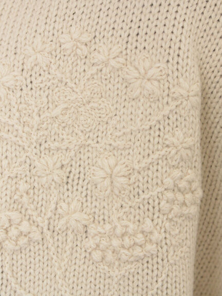 ◎刺繍カーディガン（グレー/ブラウン/キナリ）｜Samansa Mos2（サマンサ モスモス）通販