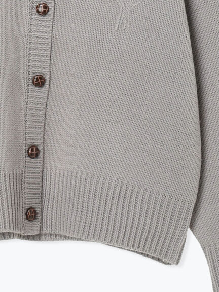 ◎刺繍カーディガン（グレー/ブラウン/キナリ）｜Samansa Mos2（サマンサ モスモス）通販