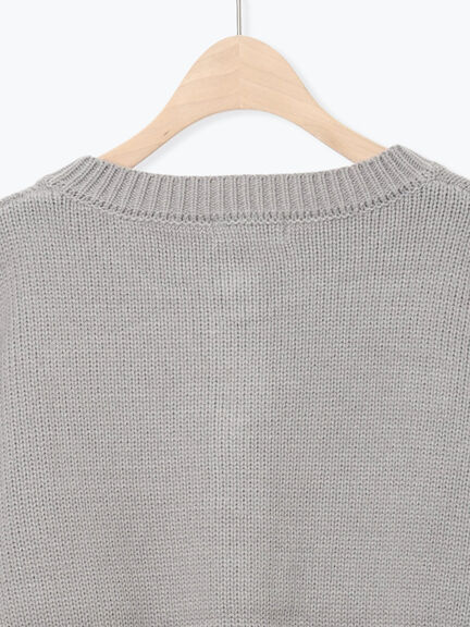 ◎刺繍カーディガン（グレー/ブラウン/キナリ）｜Samansa Mos2（サマンサ モスモス）通販