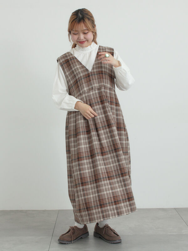 ◎ジャンパースカート（グレー/ブラック/ベージュ/ブラウン）｜Samansa Mos2（サマンサ モスモス）通販