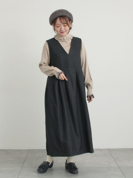 ◎ジャンパースカート（グレー/ブラック/ベージュ/ブラウン）｜Samansa Mos2（サマンサ モスモス）通販