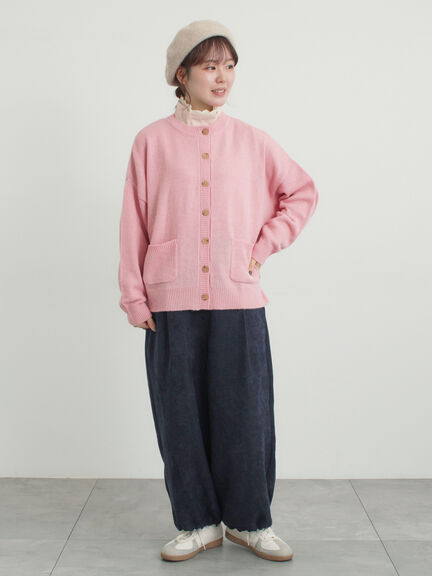 【保温加工】衿レース重ね着風タートルインナー（オフホワイト/チャコールグレー/ピンク/ベージュ）｜Samansa Mos2（サマンサ モスモス）通販