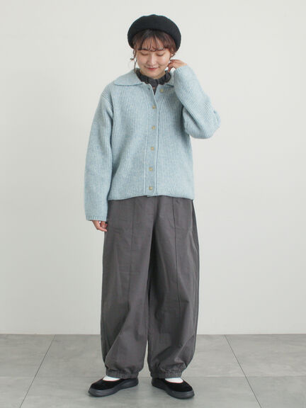 ◎襟フリルカットソー（オフホワイト/グレー/ブラック/ベージュ）｜Samansa Mos2（サマンサ モスモス）通販