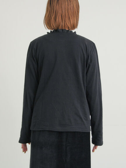 ◎襟フリルカットソー（オフホワイト/グレー/ブラック/ベージュ）｜Samansa Mos2（サマンサ モスモス）通販