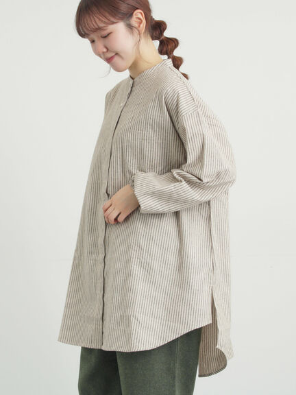 【保温加工】チュニック（オフホワイト/チャコールグレー/ブルー/ネイビー）｜Samansa Mos2（サマンサ モスモス）通販