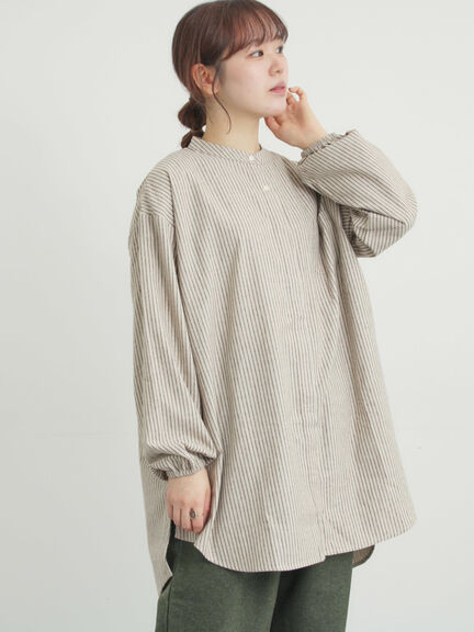 【保温加工】チュニック（オフホワイト/チャコールグレー/ブルー/ネイビー）｜Samansa Mos2（サマンサ モスモス）通販