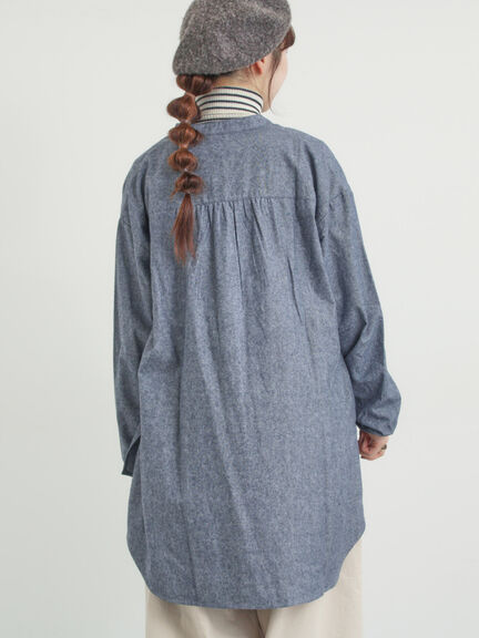 【保温加工】チュニック（オフホワイト/チャコールグレー/ブルー/ネイビー）｜Samansa Mos2（サマンサ モスモス）通販