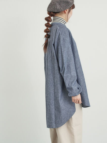 【保温加工】チュニック（オフホワイト/チャコールグレー/ブルー/ネイビー）｜Samansa Mos2（サマンサ モスモス）通販