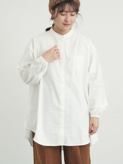 【保温加工】チュニック（オフホワイト/チャコールグレー/ブルー/ネイビー）｜Samansa Mos2（サマンサ モスモス）通販