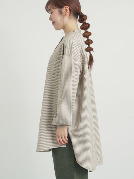 【保温加工】チュニック（オフホワイト/チャコールグレー/ブルー/ネイビー）｜Samansa Mos2（サマンサ モスモス）通販