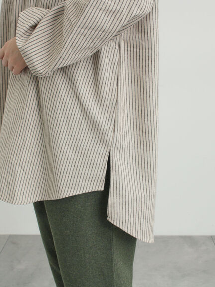 【保温加工】チュニック（オフホワイト/チャコールグレー/ブルー/ネイビー）｜Samansa Mos2（サマンサ モスモス）通販