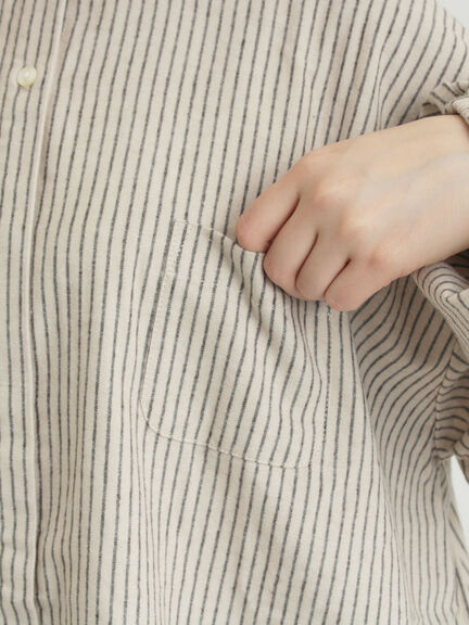 【保温加工】チュニック（オフホワイト/チャコールグレー/ブルー/ネイビー）｜Samansa Mos2（サマンサ モスモス）通販