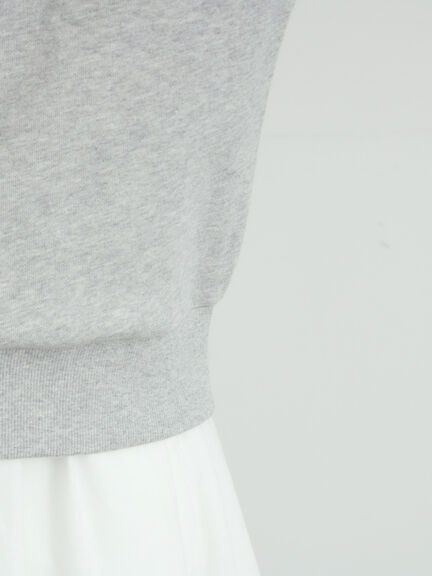 裏毛3Dレース襟付きスウェット（オフホワイト/グレー/ブラック/ブラウン）｜Samansa Mos2（サマンサ モスモス）通販