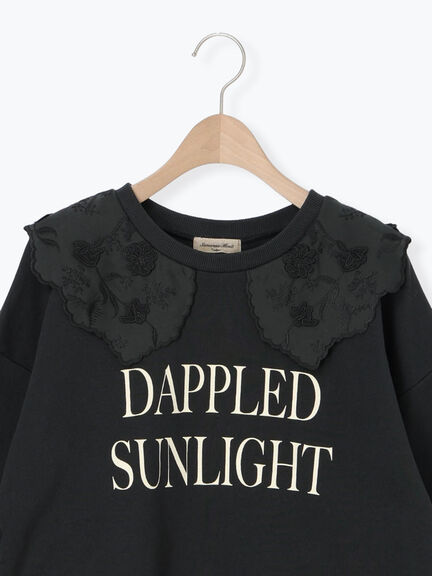 裏毛3Dレース襟付きスウェット（オフホワイト/グレー/ブラック/ブラウン）｜Samansa Mos2（サマンサ モスモス）通販