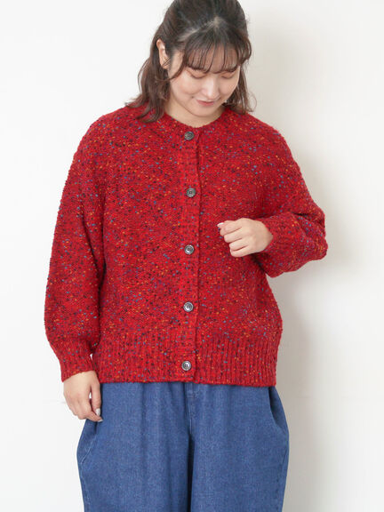 ぽこぽこヤーン前後2WAYニット（レッド/ベージュ/ネイビー）｜Samansa Mos2（サマンサ モスモス）通販