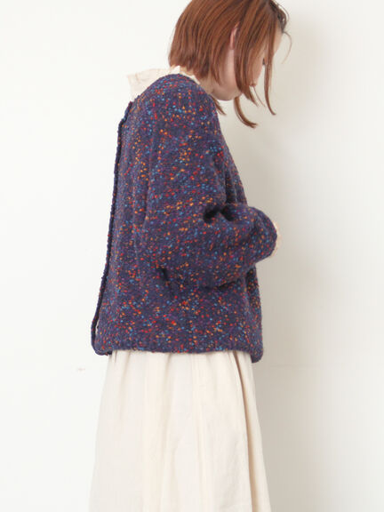 ぽこぽこヤーン前後2WAYニット（レッド/ベージュ/ネイビー）｜Samansa Mos2（サマンサ モスモス）通販