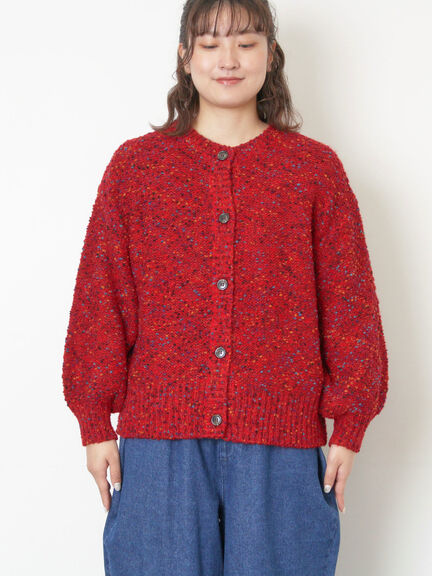 ぽこぽこヤーン前後2WAYニット（レッド/ベージュ/ネイビー）｜Samansa Mos2（サマンサ モスモス）通販