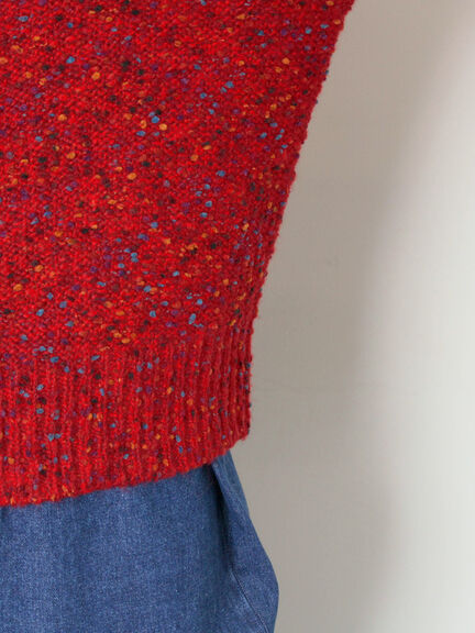 ぽこぽこヤーン前後2WAYニット（レッド/ベージュ/ネイビー）｜Samansa Mos2（サマンサ モスモス）通販