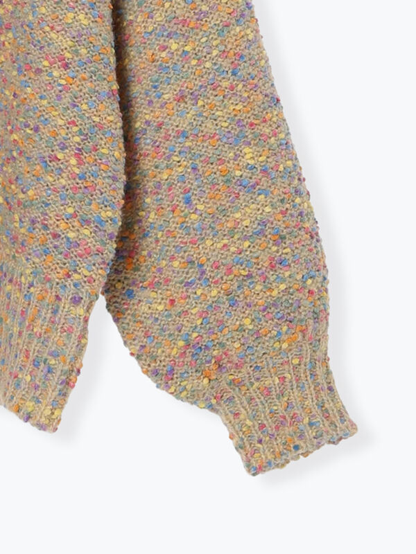 セール】 ぽこぽこヤーン前後2WAYニット（レッド/ベージュ/ネイビー