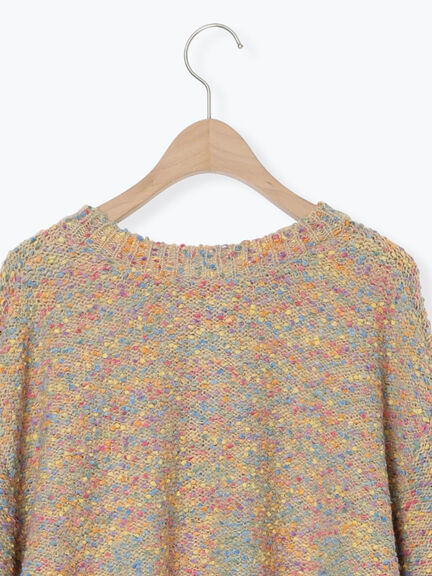 ぽこぽこヤーン前後2WAYニット（レッド/ベージュ/ネイビー）｜Samansa Mos2（サマンサ モスモス）通販