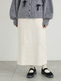 カットコーデュロイナロースカート（クリーム）｜Samansa Mos2（サマンサ モスモス）通販